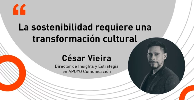 La sostenibilidad requiere una transformación cultural